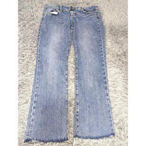 Vigoss Jeans Womens Jeans Juniors Size 13 32Wx30‎ Inseam Distressed Straight Mid